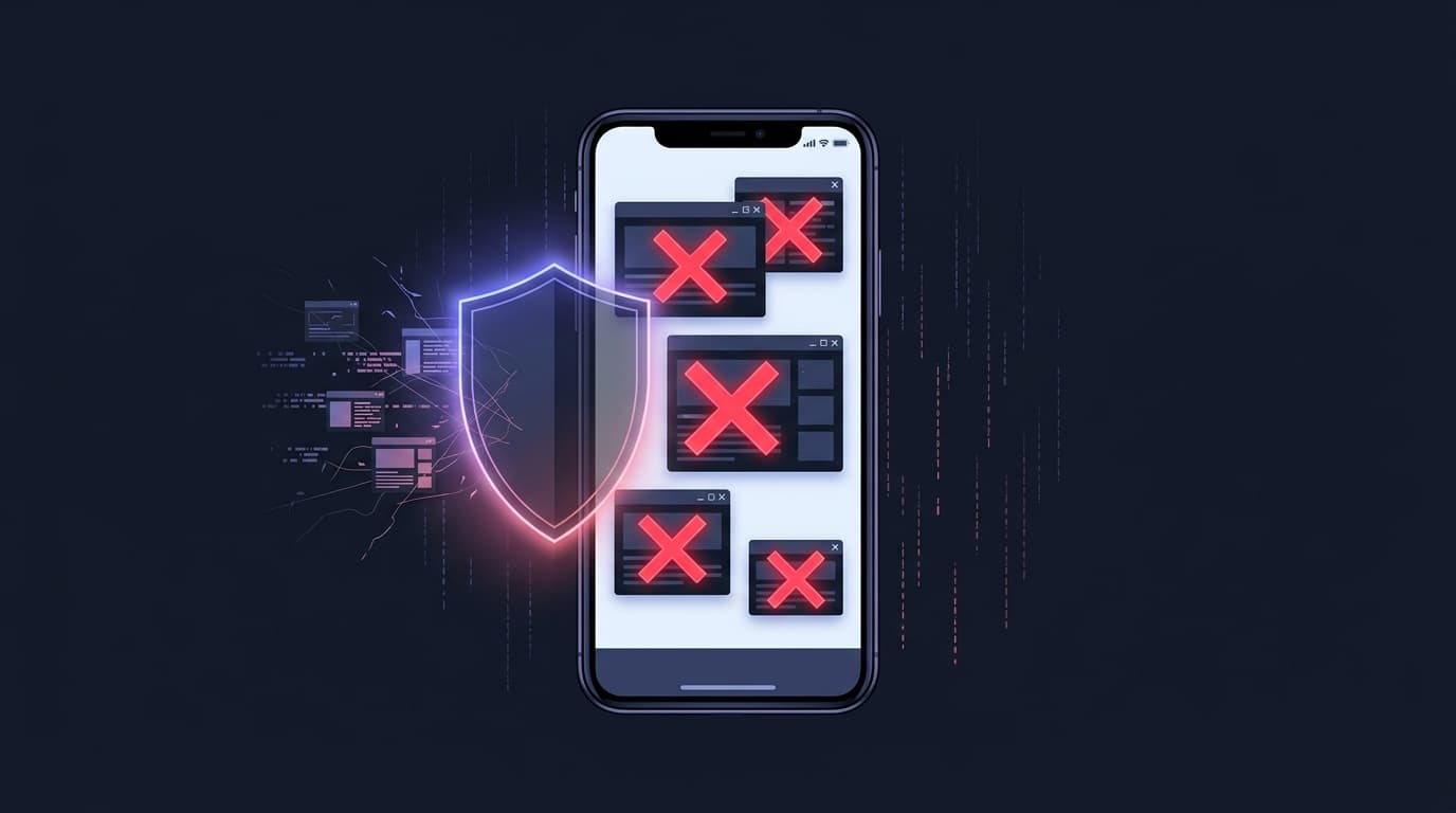 Bloqueio de adwares e anúncios intrusivos em celular